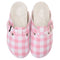 Snuggs Clogs Pink Gingham Pattern